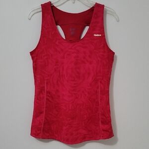 Reebok Women's Red Racerback Tank Top, Size X-Large